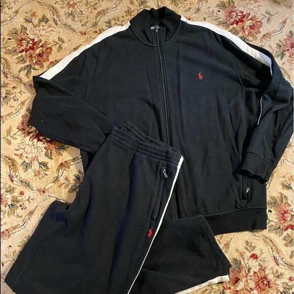 Ralph Lauren Polo Zip Up Jacket And Sweat Pants 2XL Tall - Picture 3 of 5